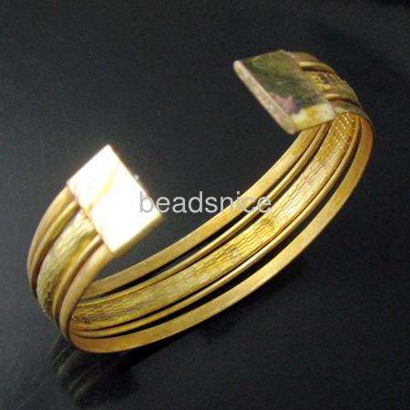 Brass bracelet base,